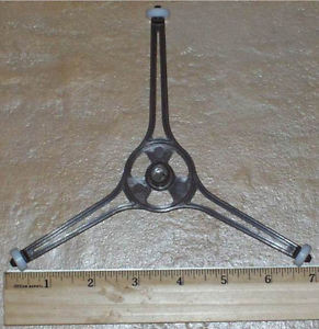 8 1/4 Triangle 3/8" Post 1/4" W 1/2" T Microwave Oven Support Roller Guide Track