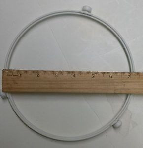 7 3/8" Diameter 1/2" Wheel Microwave Turntable Roller Round Support Guide Ring