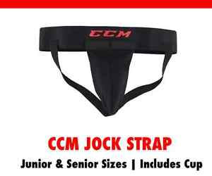 CCM Hockey Cup Jock Strap! New, Ice Roller Inline Hockey Jock Cup Support SR JR