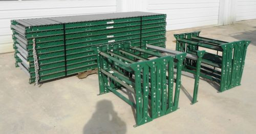 ASHLAND CONVEYOR ROLLERS, 100 FT, 15 STAND SUPPORTS, ROLLER CENTERS 3",