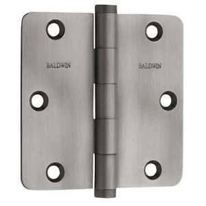 Baldwin 1435.I 3.5" x 3.5" Solid Brass 1/4" Radius Corner Plain Bearing Mortise