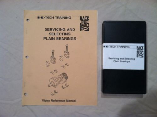 Kawasaki K-Tech Training Selecting Plain Bearings VHS Tape & Video Guide