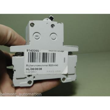 TESTED - ABB S223-K40 Breaker 240 VAC, 3 Pole, 40 Amp Circuit Breaker  K-40-A