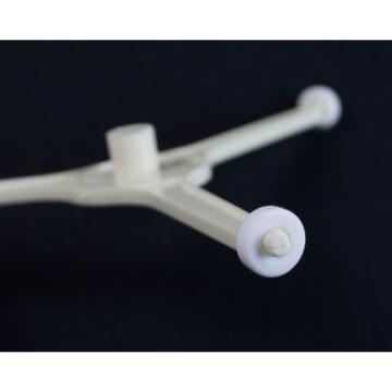 Microwave Oven Roller Guide Turntabe 3 Leg support 8&#034; diameter with wheels white
