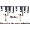 4-Roller manual Background Backdrop roller Support Drive System lifter  elevator #1 small image