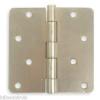 1WAL8 Battalion Door Hinges, Full Mortise, Plain Bearing - 4&#034;X4&#034; - 2 Pack- Brass #1 small image