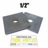 (Qty 100) 1/2&#034; x 3&#034; x .25 (1/4&#034;) Square Bearing Plate Washer Plain #1 small image