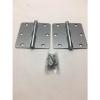 Global Door Controls 3.5 in. x 3.5 in. Brushed Chrome Plain Bearing Steel 4 Pack #1 small image