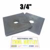 (Qty 25) 3/4&#034; x 3&#034; x .31 (5/16&#034;) Square Bearing Plate Washer Plain #1 small image