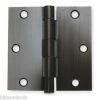 1VZW8 BATTALION STEEL Door Hinge,Full Mortise,Plain Bearing 3.5&#034;X3.5&#034; 2PK-Bronze