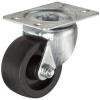 RWM Casters 31 Series Plate Caster, Swivel, Rubber Wheel, Plain Bearing, 125 lbs #1 small image