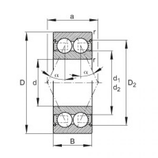 Angular contact ball bearings - 30/7-B-2Z-TVH #1 image