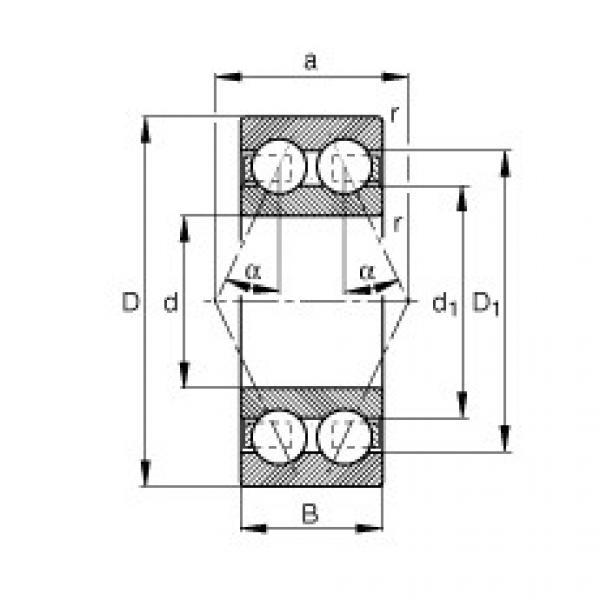 Angular contact ball bearings - 30/6-B-TVH #1 image