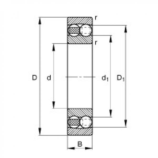 Self-aligning ball bearings - 108-TVH #1 image