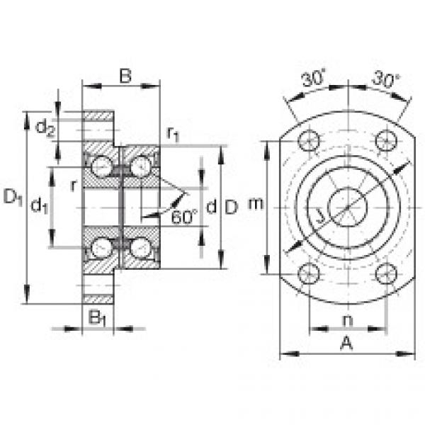 Angular contact ball bearing units - ZKLFA1263-2RS #1 image