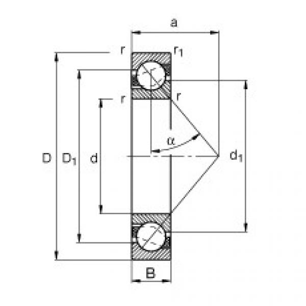 Angular contact ball bearings - 7201-B-XL-JP #1 image