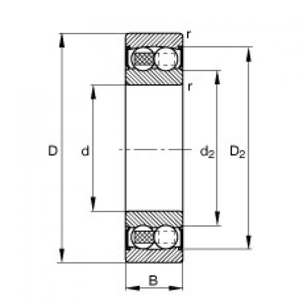 Self-aligning ball bearings - 2200-2RS-TVH #1 image