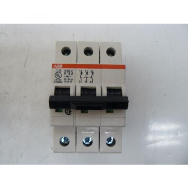 NEW ABB S 203 U K 16 A CIRCUIT BREAKER 16 AMP 3 POLE 240 VOLT 50/60 Hz #1 image