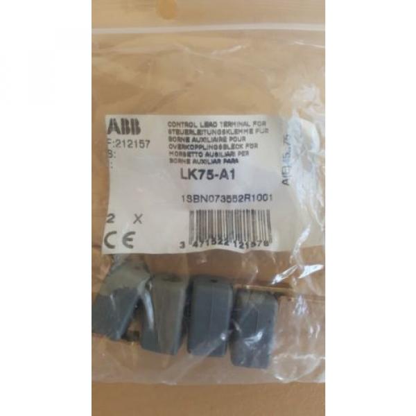 ABB  LK75-A1  1SBN073552R1001 auxilliary lead terminal 4 per pack #1 image