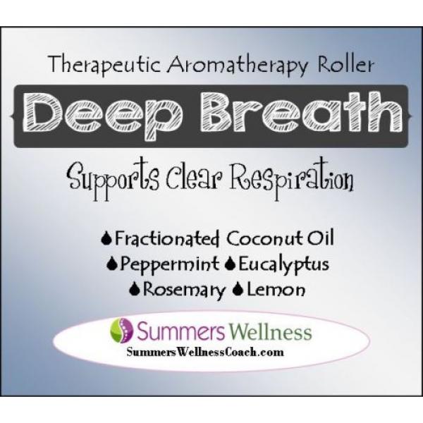 Aromatherapy DEEP BREATH: Supports Clear Respiration- Essential Oil Roller #1 image