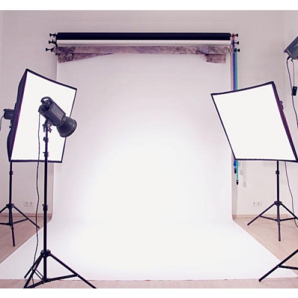 Photo Studio 3 Roller Light Stand Mounting Manual Background Support System #5 image