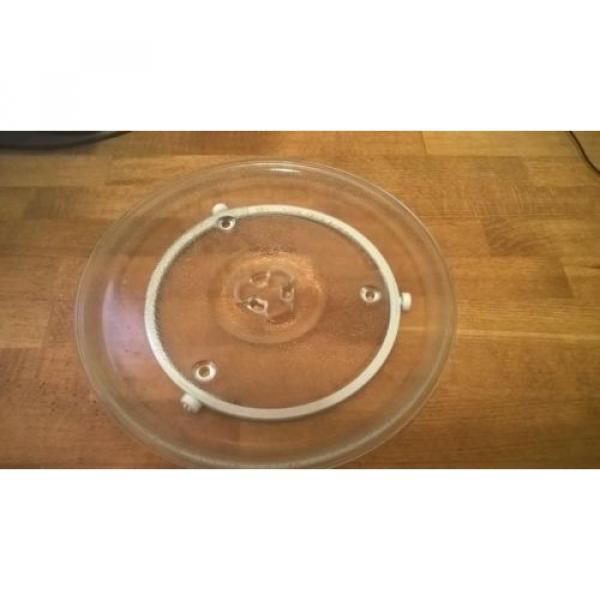 Tesco MTG06 Microwave Glass Turntable Plate 27cm + Ring Roller Support Stand #2 image