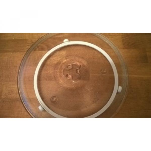 Tesco MTG06 Microwave Glass Turntable Plate 27cm + Ring Roller Support Stand #4 image