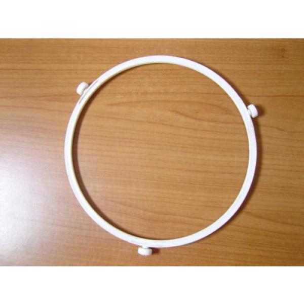 Universal 3 Wheel Microwave Turntable Plate Support Ring Roller Stand 19cm White #2 image