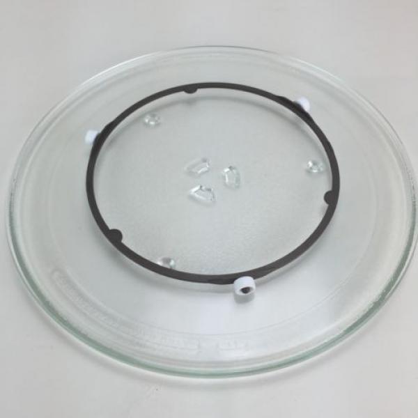 Microwave Turntable Glass Plate Tray Carousel 13.5&#034; Roller Ring Support Guide #2 image