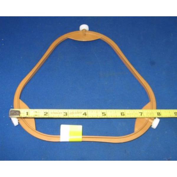 Whirlpool Kenmore Microwave Turntable Triangle Support Guide Roller ~ Tan #2 image