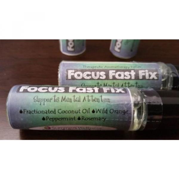 Aromatherapy FOCUS FAST FIX: Supports Mental Attention- Essential Oil Roller #2 image