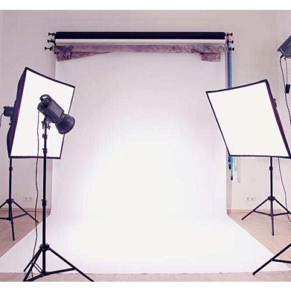 Phot-R® 3-Roller Wall Mount Photo Studio Background Support System. Free Shippi #5 image