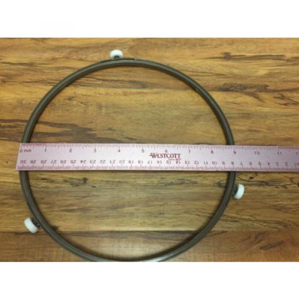 Microwave Oven Roller Ring Support Track 9&#034; Ring, 9 3/4&#034; W/wheels, 1/2&#034; Wheel #1 image