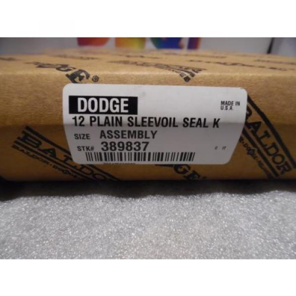 Dodge 12 Plain Sleevoil Seal Assembly 389837 Sealed  Baldor / Reliance  NIB #2 image