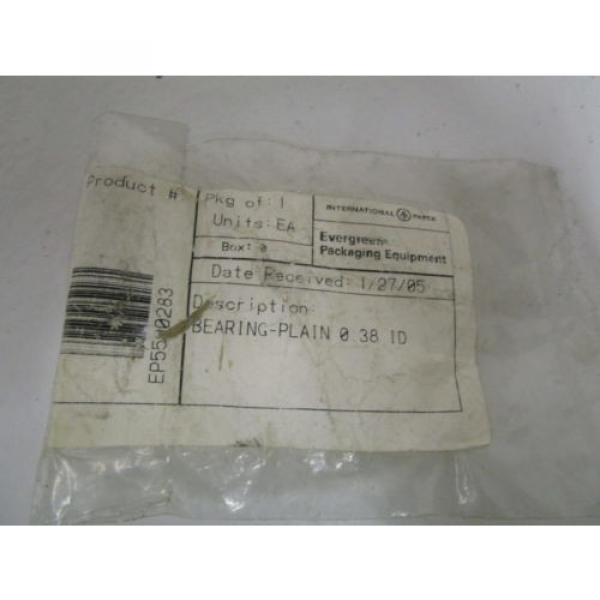 EVERGREEN 5590283 BEARING PLAIN 0.38 ID *NEW IN FACTORY BAG* #1 image
