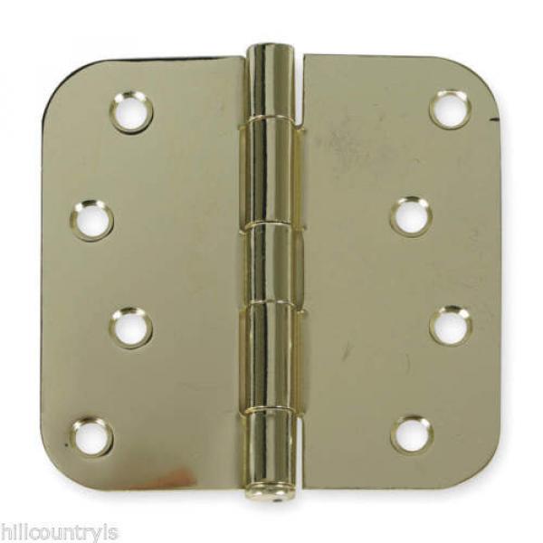 1WAT3 Battalion Door Hinges Full Mortise Plain Bearing - 4&#034;X4&#034; - 2 Pack - Brass #1 image