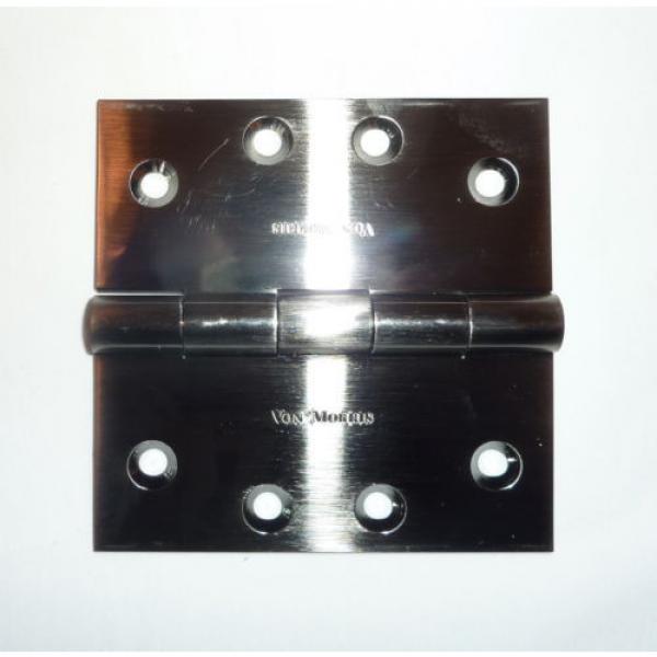 Von Morris 11-4040 X 620 Solid Brass Plain Bearing Hinge 4 x 4 PEWTER NEW in Box #3 image